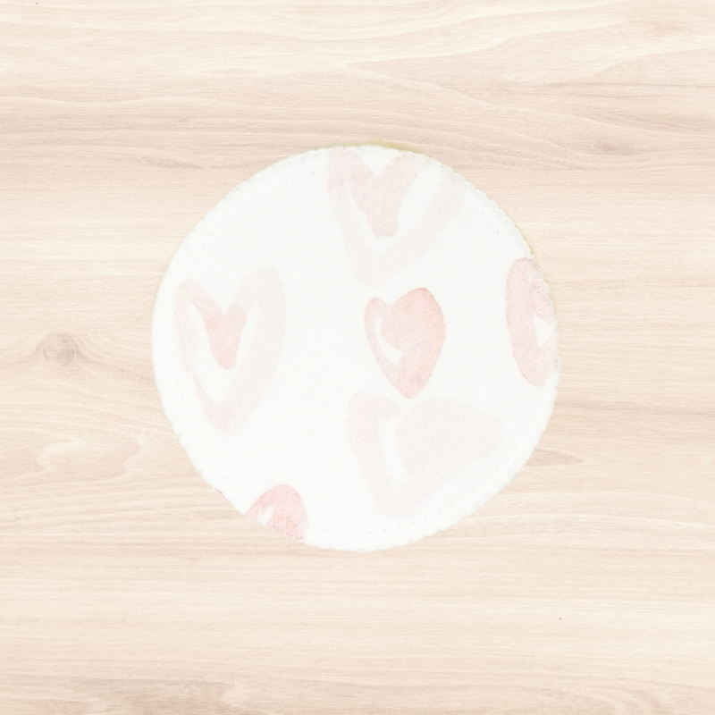 Blushing Hearts Single Pair Breast Pads