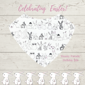 Bunny Parade Dribble Bib