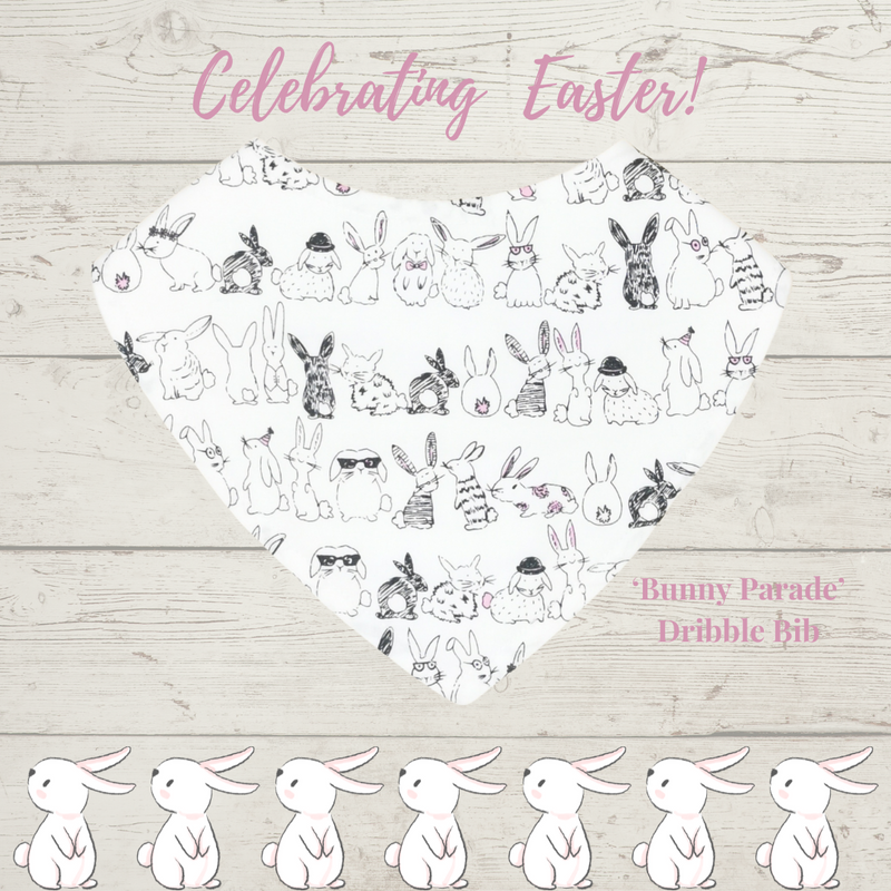 Bunny Parade Dribble Bib