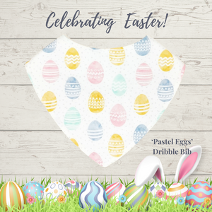 Pastel Eggs Dribble Bib