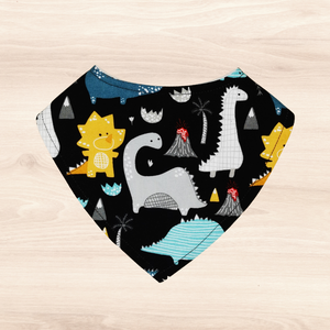 Dinosaurs & Volcanoes Dribble Bib