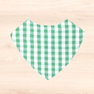 Lagoon Gingham Dribble Bib