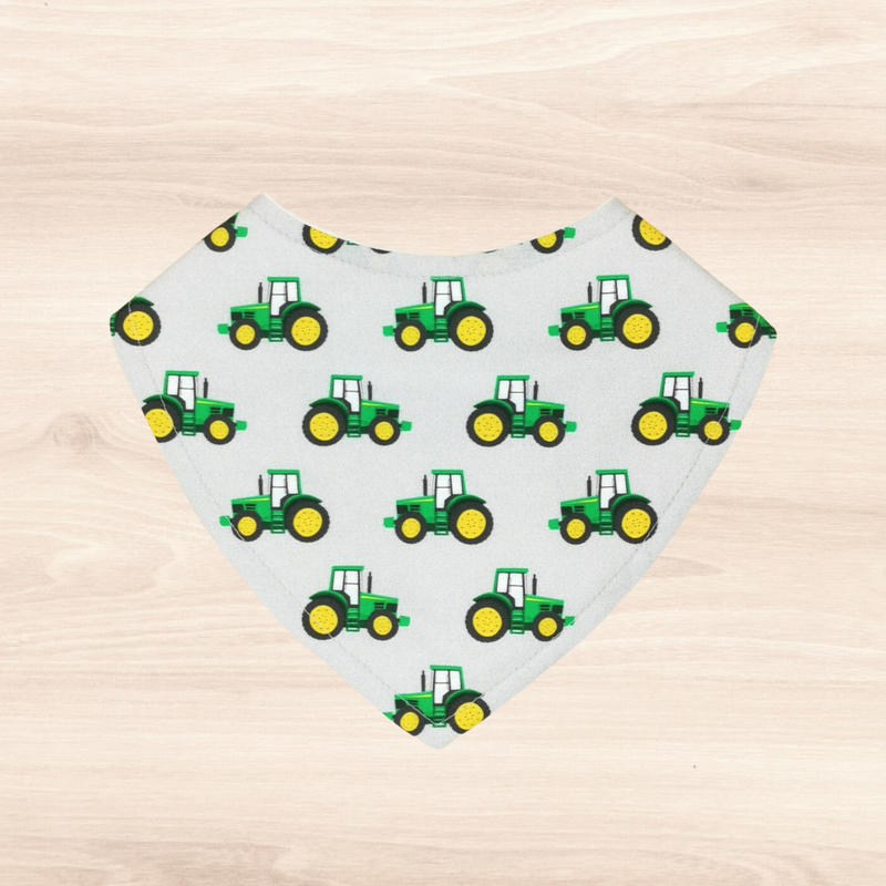 Little Green Tractors Dribble Bib