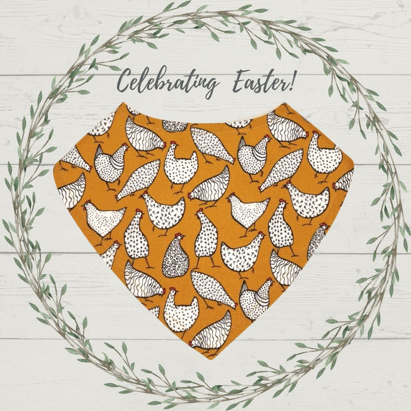 Mustard Chooks Dribble Bib