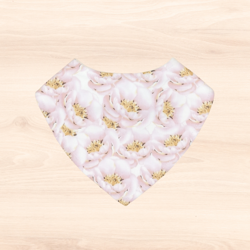 Peonies Dribble Bib