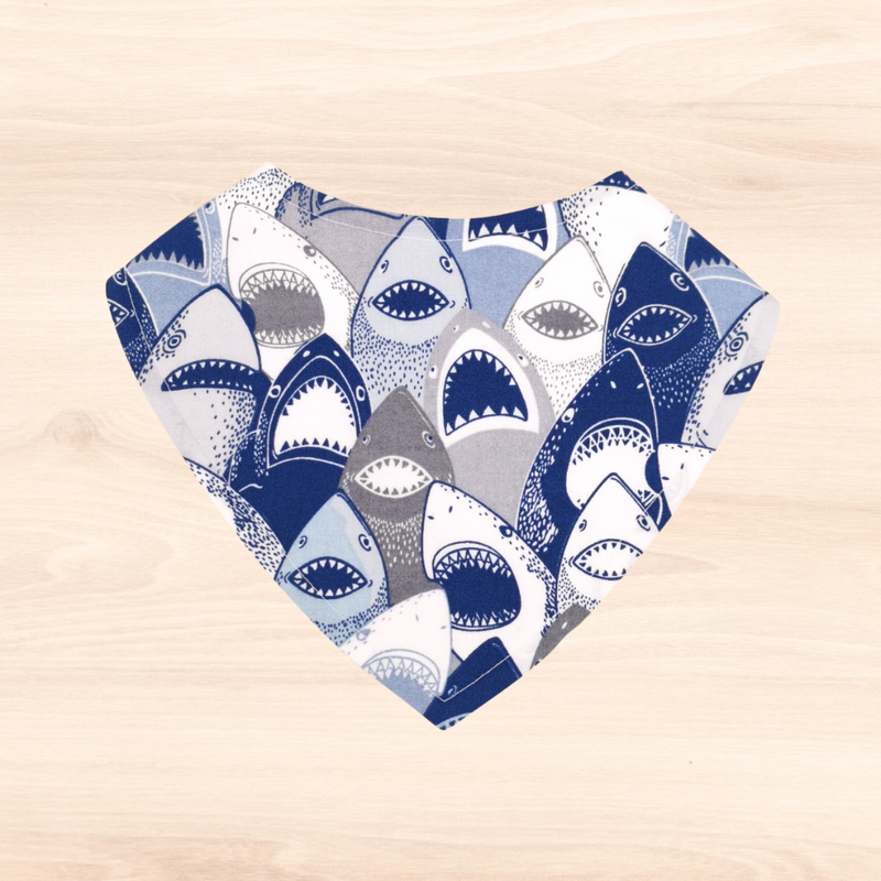 Sharks! Dribble Bib