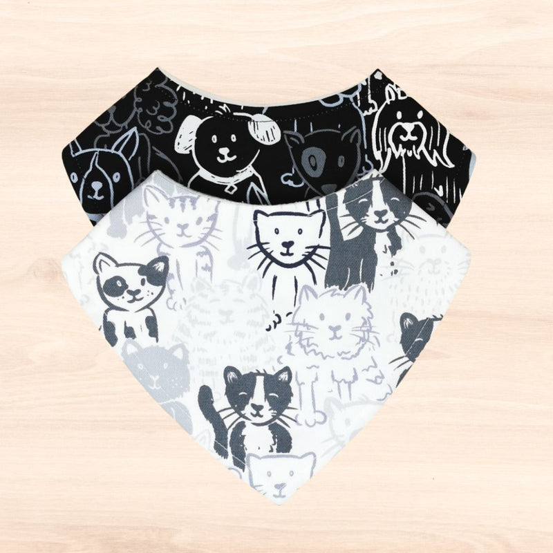 Sketchy Dogs & Sketchy Cats Bib Combo