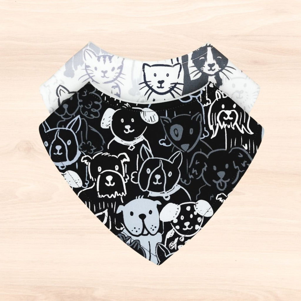 Sketchy Dogs & Sketchy Cats Bib Combo