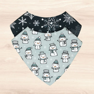 Snowflakes & Little Snowmen Bib Combo