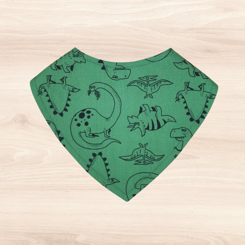 Ditsy Dinosaurs Dribble Bib