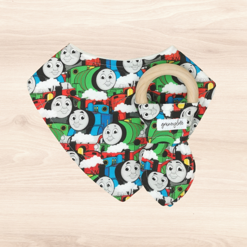 Thomas & Friends Dribble Bib & Thomas & Friends Teething Ring